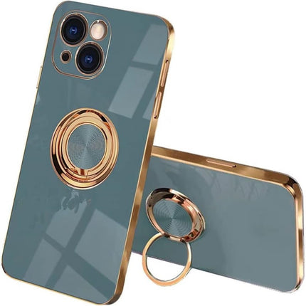 TPU Plating Ring Case for iPhone XR/11/12/13/14/15 - Row