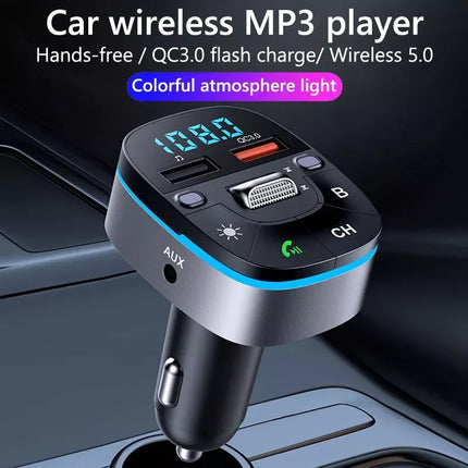 In-Car Edge FM/Bluetooth MP3 & Fast Charger (12 Months Warranty)