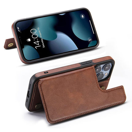 Back Leather Case with Stand for iPhone 11/12/13/14/15 - Row