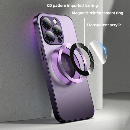 AG - Magnetic Charging Case with Camera Lens for iPhone XR/11/12/13/14/15 - Row