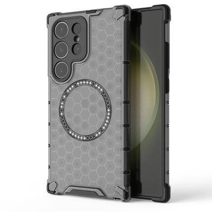 Shockproof Magnetic Ring Phone Case with Honeycomb for Samsung