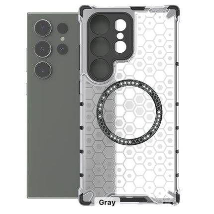 Shockproof Magnetic Ring Phone Case with Honeycomb for Samsung