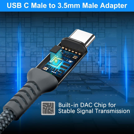 USB-C Silicone Nylon Audio Cable (12 Months Warranty)