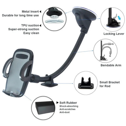 2-In-1 Windshield + Air Vent With Shock Observer Stand (12 Months Warranty)