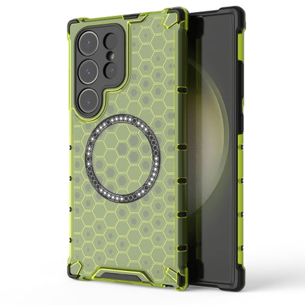 Shockproof Magnetic Ring Phone Case with Honeycomb for Samsung