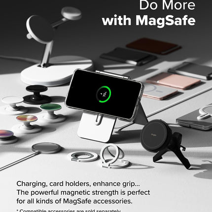 Fusion Magnetic for Samsung Galaxy S25 Plus Case, MagSafe Compatible Clear Shockproof Military Grade Drop Protection TPU Bumper Cover Anti-Yellow + FREE 6D Tempered Glass Screen Protector