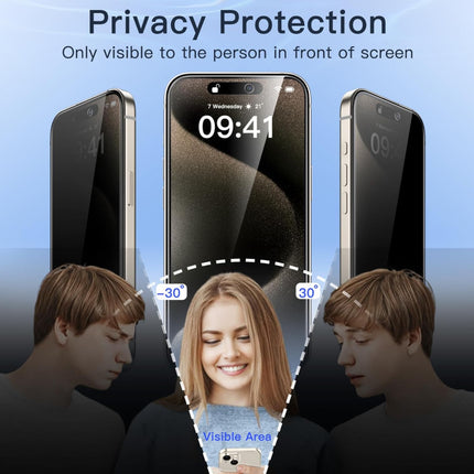 iPhone Screen Protector - 6D Tempered Glass Edge to Edge - Full Coverage - Crystal Clear, Scratch-Resistant, Easy Installation