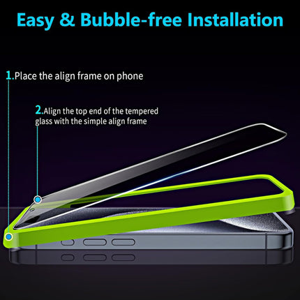 iPhone Screen Protector - 6D Tempered Glass Edge to Edge - Full Coverage - Crystal Clear, Scratch-Resistant, Easy Installation