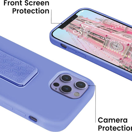 Liquid Silicone Case with Wrist Strap Kickstand for iPhone 11/12/13/14/15 - Row
