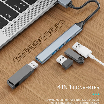 3.0 (5 Gbps) Ultra Slim Multi USB Hub with USB-A Connector 10 Times Faster than USB 2.0 (12 Months Warranty)