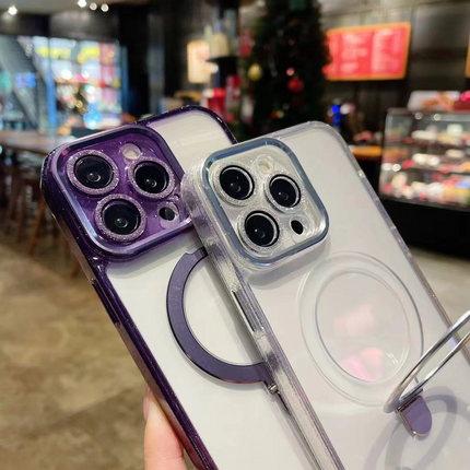 Shiny Case With Magsafe Kickstand for iPhone 12/13/14/15 - Row