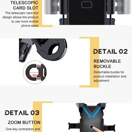 Universal Adjustable On-Bike Phone Mount (12 Months Warranty)