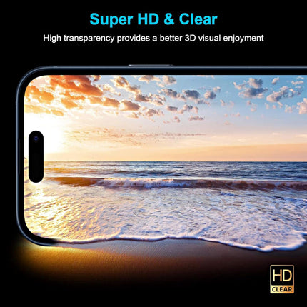 iPhone Screen Protector - 6D Tempered Glass Edge to Edge - Full Coverage - Crystal Clear, Scratch-Resistant, Easy Installation