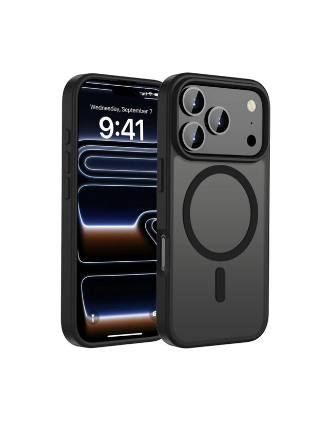 Magnetic Case for iPhone 17 Pro Compatible with MagSafe, Translucent Matte Back Slim Minimalist Shockproof Phone Cover
