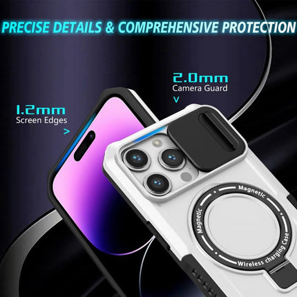 Sliding CamShield Magsafe With Back Stand for iPhone 11/12/13/14/15 - Row