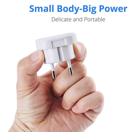 UK 3-PIN to Europe 2-Pin Travel Adaptor (12 Months Warranty)