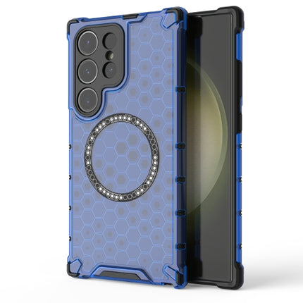 Shockproof Magnetic Ring Phone Case with Honeycomb for Samsung