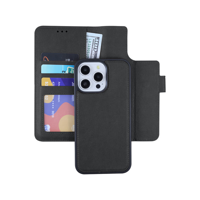 2-in-1 Magnetic Wallet Case for iPhone 16/ 16 Pro/ 16 Plus/ 16 Pro Max