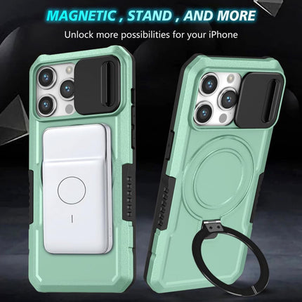 Sliding CamShield Magsafe With Back Stand for iPhone 11/12/13/14/15 - Row