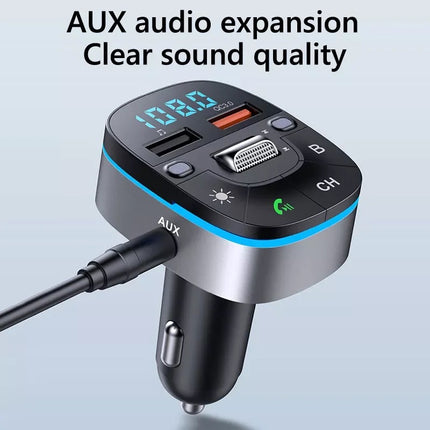 In-Car Edge FM/Bluetooth MP3 & Fast Charger (12 Months Warranty)