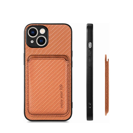 iPhone 13 Magnetic Card Slot Case with Wallet Holder + FREE 6D Tempered Glass Screen Protector – Shockproof Slim Protective Cover