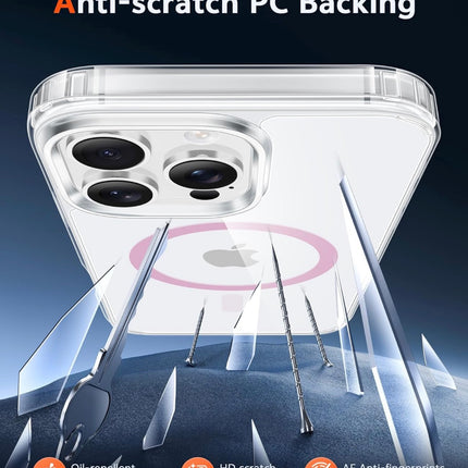 iPhone 13 Pro Max Radiant Clear Case Slim Transparent Shockproof Cover + Free 6D Tempered Glass Screen Protector | Anti-Scratch Protective Phone Case