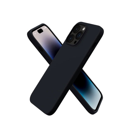 iPhone 14 Pro Max Case 6.7” Slim Liquid Silicone Cover 3 Layers Full Protection Soft Gel Rubber Case + FREE 6D Tempered Glass Screen Protector