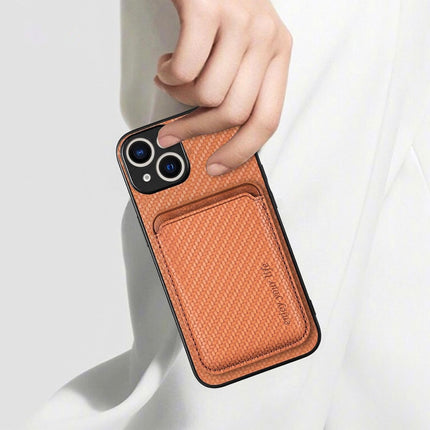 iPhone 13 Magnetic Card Slot Case with Wallet Holder + FREE 6D Tempered Glass Screen Protector – Shockproof Slim Protective Cover