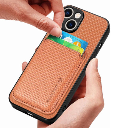 iPhone 13 Magnetic Card Slot Case with Wallet Holder + FREE 6D Tempered Glass Screen Protector – Shockproof Slim Protective Cover