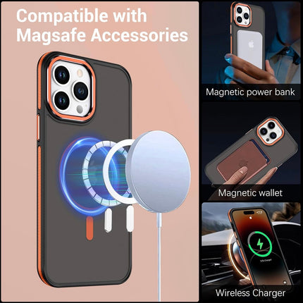 Phone case compatible with Magsafe accessories on a beige background