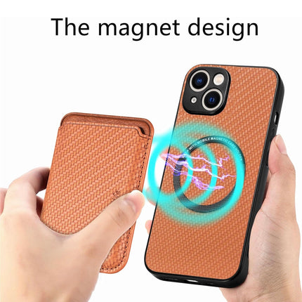 iPhone 13 Magnetic Card Slot Case with Wallet Holder + FREE 6D Tempered Glass Screen Protector – Shockproof Slim Protective Cover