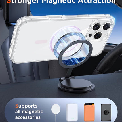 iPhone 13 Pro Max Radiant Clear Case Slim Transparent Shockproof Cover + Free 6D Tempered Glass Screen Protector | Anti-Scratch Protective Phone Case