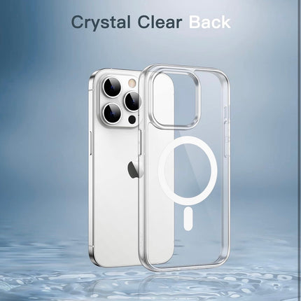 iPhone 14 Pro Max Clear MagSafe Case 6.7-Inch Shockproof Bumper Cover + FREE 6D Tempered Glass Screen Protector – Anti-Scratch Transparent Protective Case