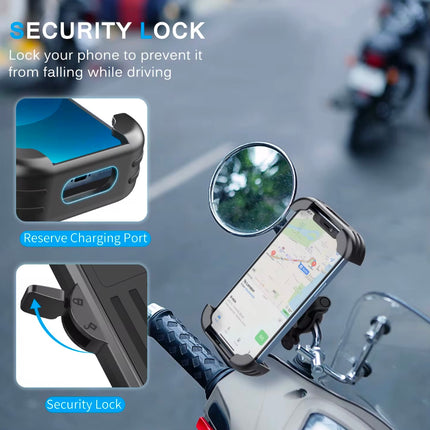 Bike Handle Auto Clip Phone Holder