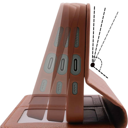 iPhone 13 Wallet Slide Pocket Case with Card Holder + FREE 6D Tempered Glass Screen Protector – Shockproof Slim Protective Phone Cover