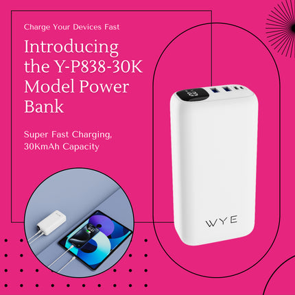 Super Fast Charging Power Bank (30KmAh) 12 Months Warranty