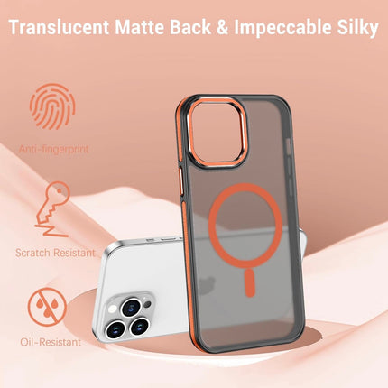 iPhone 14 Pro Max BiColour MagSafe Case with Military Grade Protection + FREE 6D Tempered Glass Screen Protector – Shockproof Slim Anti-Scratch Cover