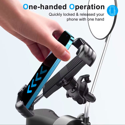 Bike Handle Auto Clip Phone Holder