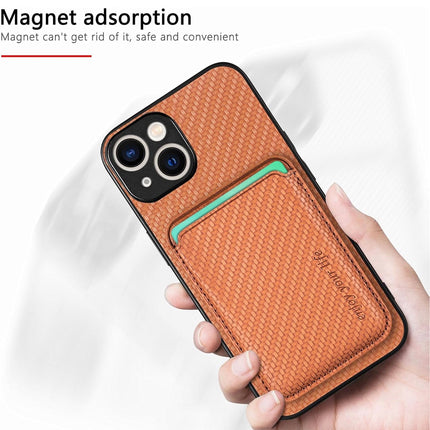 iPhone 13 Magnetic Card Slot Case with Wallet Holder + FREE 6D Tempered Glass Screen Protector – Shockproof Slim Protective Cover
