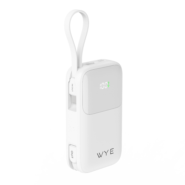 Fast Charging Power Bank with Built-in Cables 10k mAh