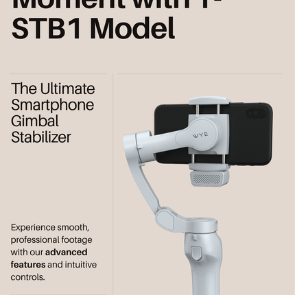 Advance Smartphone Magnetic AI 3-Axis Stabilizer For Versatile Videography and Photography