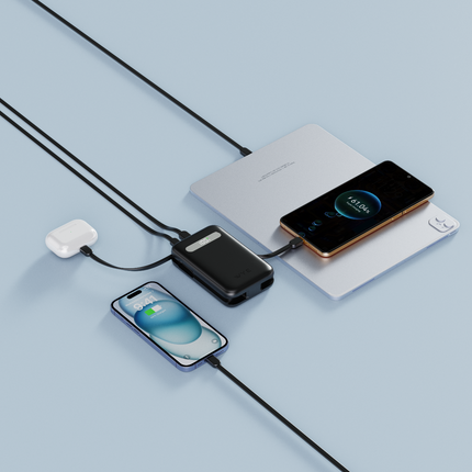 Fast Charging Power Banks with Built-in Cables (20KmAh), 12 Months Warranty