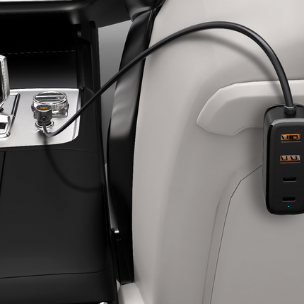 108W In-Car Charger With Multi-Port Extended Charging Hub (12-Months Warranty)