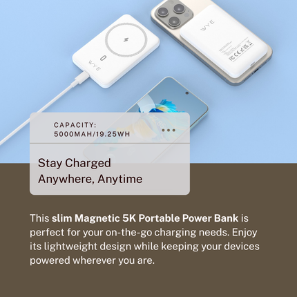 Slim Magnetic 5K Portable Power Bank