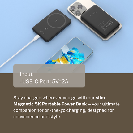 Slim Magnetic 5K Portable Power Bank