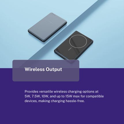Ultra-Thin Magsafe Wireless Power Bank 5000mAh (12-Months Warranty)