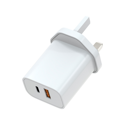 20W Power Adapter with USB-A & USB-C Ports (12 Months Warranty)