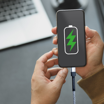 Aluminum Alloy & Braided USB-C to 8-Pin 27W Charging & Syncing Cable 1m (12 Months Warranty)