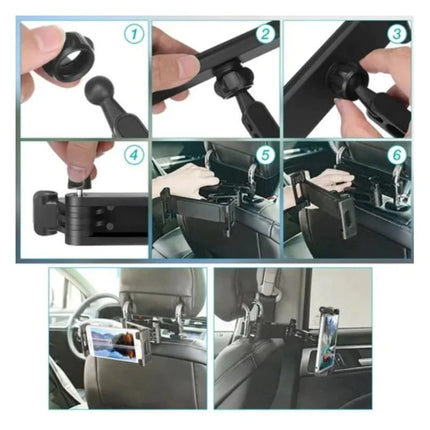 Adjustable Head Restraint ABS Tablet Holder (12 Months Warranty)
