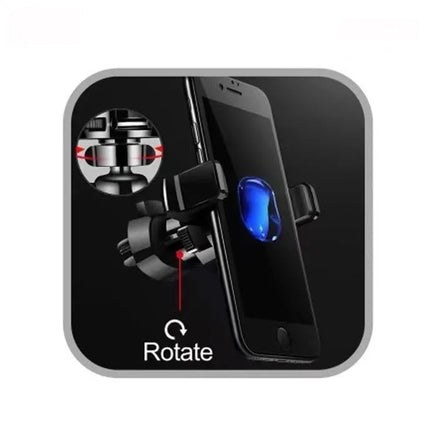In-Car Adjustable Grip Air Vent Holder TG-H20 Universal Car Phone Mount for 4.5-7 Inch Mobile Phones | ABS Silicone Air Vent Phone Holder Adjustable Grip Car Smartphone Stand